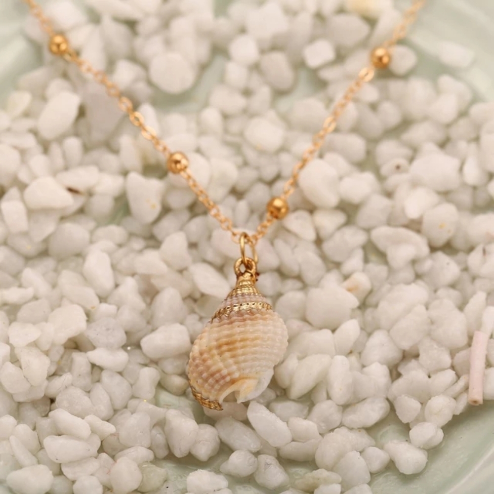 Gold Seashell Necklace